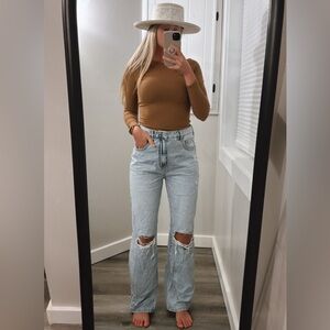 Pilcro Light Blue Flare Jeans